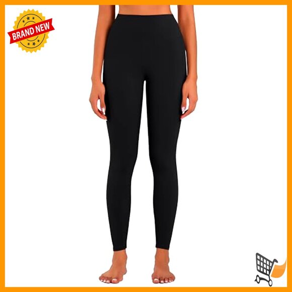 High Waist Tummy Control Workout Leggings Buttery Soft Stretch Yoga - Picture 3 of 7